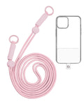 Adjustable Braided Phone Lanyard — 3.6 ft, Pink