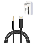 Lightning to AUX Headphone Jack Cable — 6 ft, Black