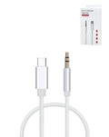 USB-C to AUX Headphone Jack Cable — 3 ft, White
