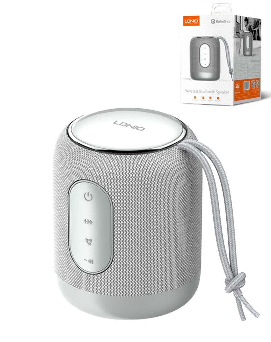 LDNIO BTS12 Bluetooth 5.0 Wireless Speaker — 2,000mAh, Silver