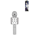 Light Up Karaoke Microphone Speaker — Silver