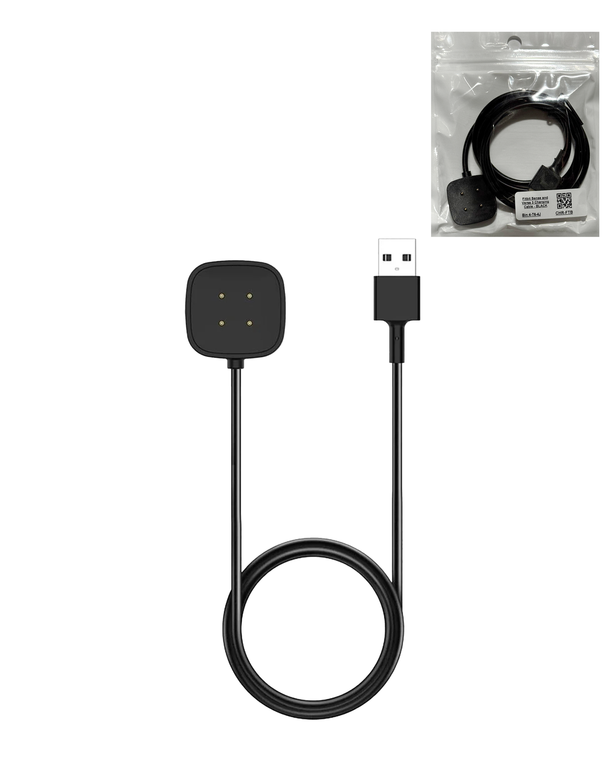 Fitbit Sense and Versa 3 Charging Cable — Black