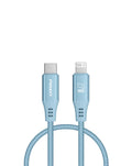 PISEN MagiPi USB-C to Lightning Cable — 27W, 3 ft, Blue