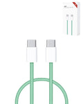 USB-C to USB-C Fast Charging Cable for iPhone, iPad & AirPods — 60W, 3 ft, Green