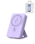 Foldable MagSafe Power Bank — 10,000mAh, 15W Wireless / 20W USB-C, Purple