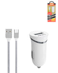 USB-A Car Charger with USB-A to USB-C Charging Cable — 12W, 3 ft