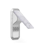 EEZL Stick Universal Kickstand for Case with Holder Grip — White Marble