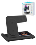 3-in-1 Wireless Charging Stand — Black