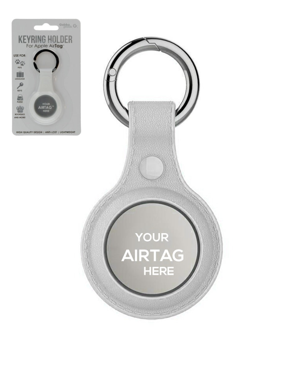 KeyRing Holder for Apple AirTag — White