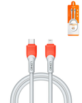 LDNIO LC602 USB-C to Lightning Charging Cable — 30W, 6 ft, Orange