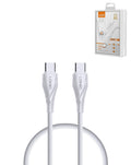 LDNIO LC611C USB-C to USB-C Fast Charging Cable — 65W, 3 ft, White