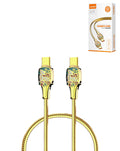 LDNIO LC881C USB-C to USB-C Fast Charging Cable — 65W, 3 ft, Gold