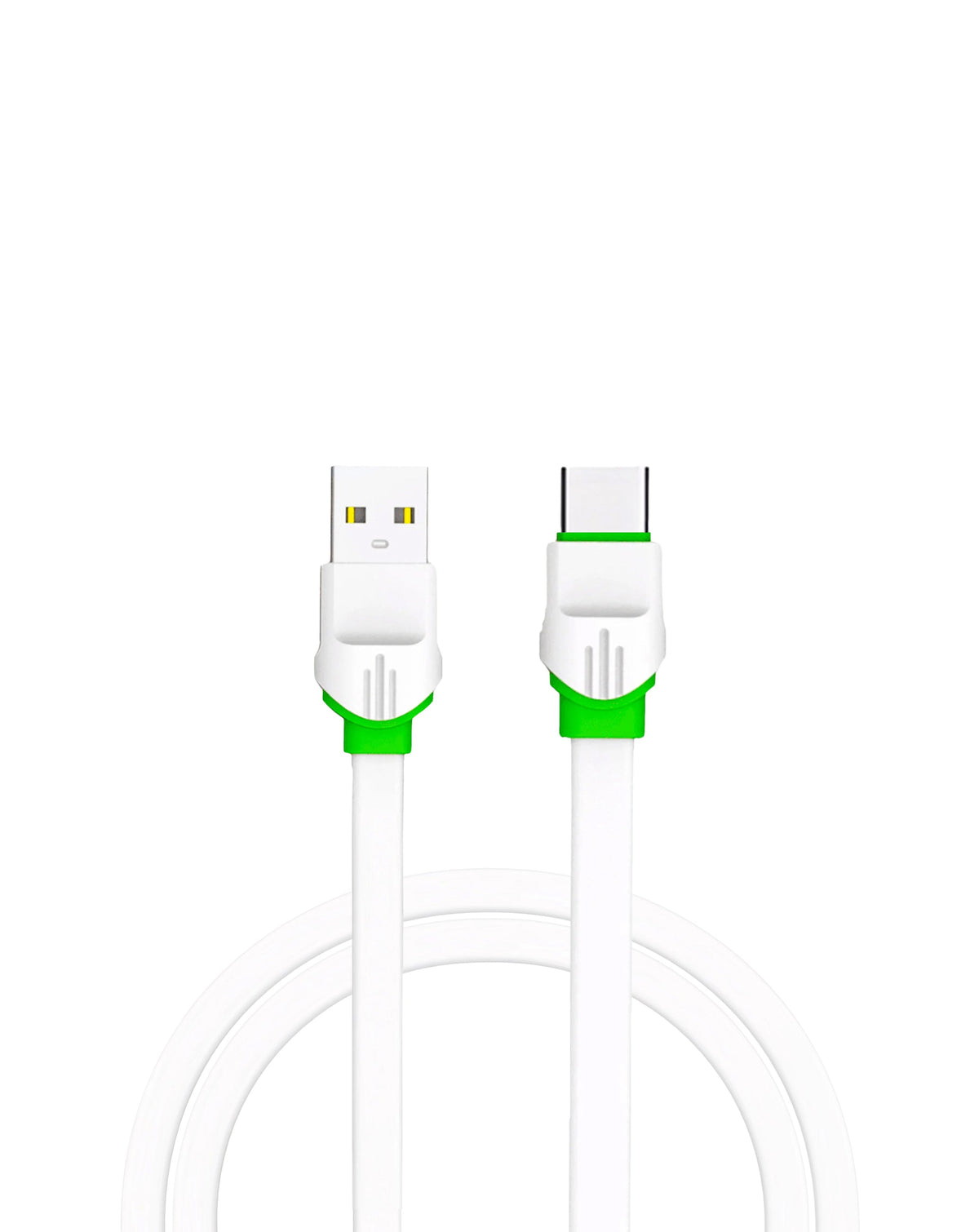 LDNIO LS33 USB-A to USB-C Cable for Quick Charge and Data Transfer — 12W, 6 ft, White