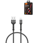 LDNIO LS63 USB-A to Lightning Fast Charging Cable — 12W, 3 ft, Gray