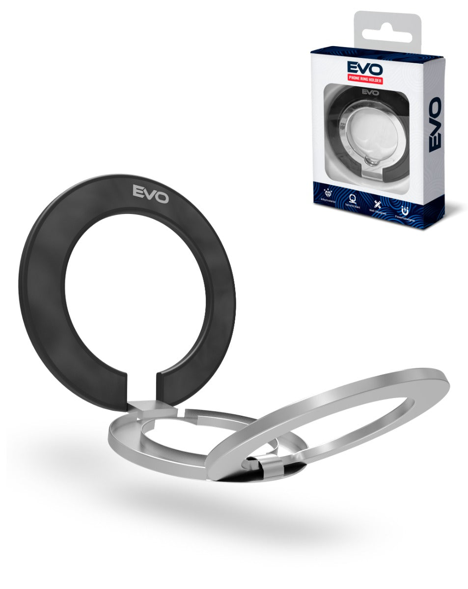 EVO PO2 Magnetic Phone Ring — Black