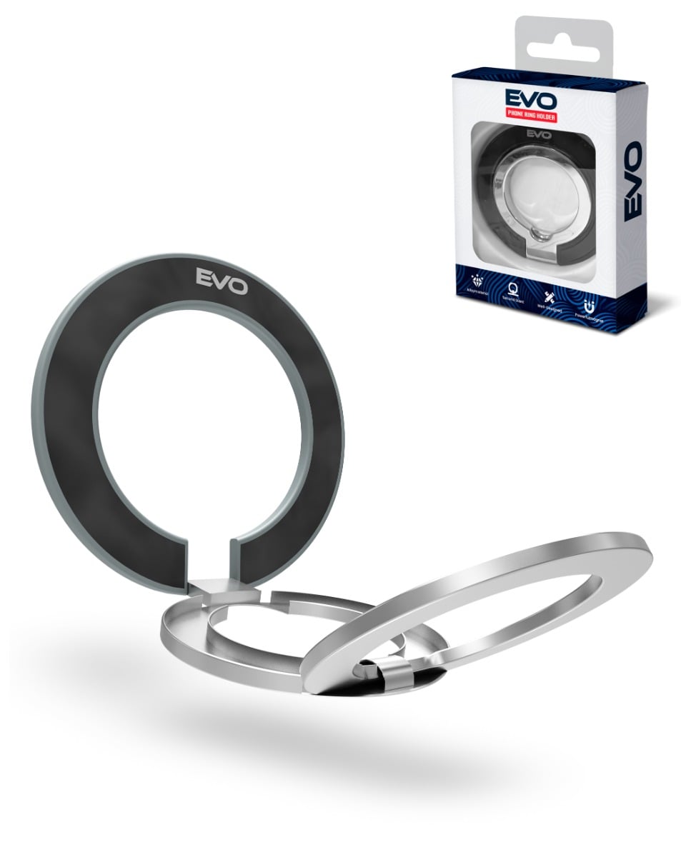 EVO PO2 Magnetic Phone Ring Compatible with Wireless Charging — Blue