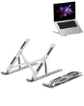 Adjustable Heavy Duty OTG Holder for 10"- 17" Laptops / Tablets / Travel — Silver