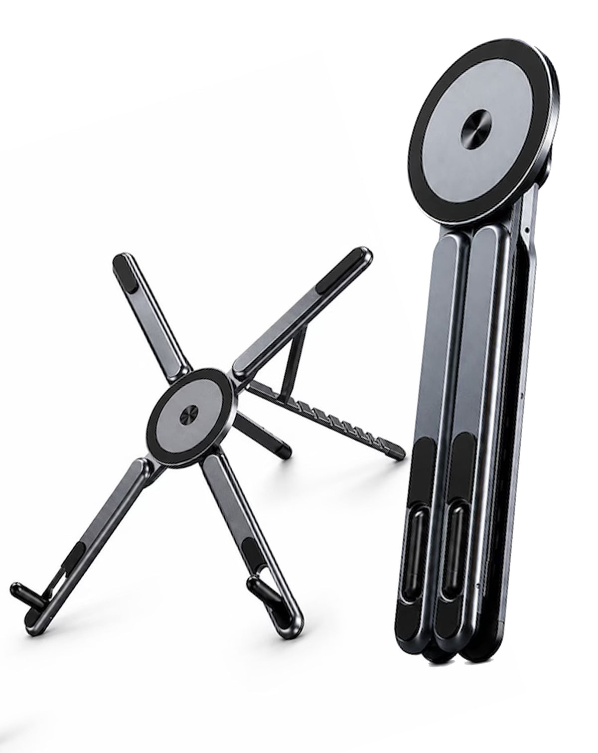 Portable Multi-Functional Holder for Laptop and Phone — Gray