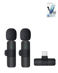 Lavalier Microphone with Built-in Battery Receiver for Vlogging — USB-C