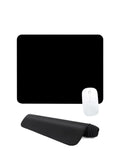 Black Locked-Edge Mouse Pad — 26 × 21cm, 2mm thick