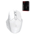 Bluetooth + 2.4G 6 Button Low-Latency Wireless Mouse — White