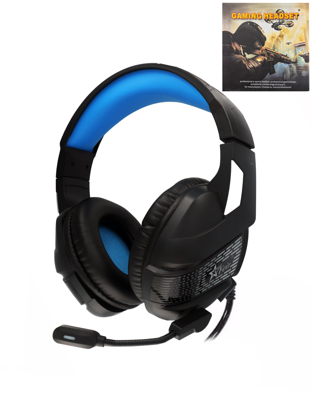 Low Latency Noise Cancelling Gaming Headset with Omni-Directional Microphone — Model OV2