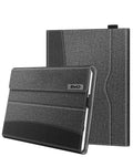 EVO Fabric Business Portfolio Case with Pen Holder for Microsoft Surface Pro 9 / 10 / 11 — Gray / Black
