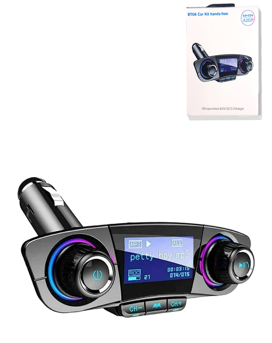 Bluetooth FM Transmitter Car Kit with USB Charger