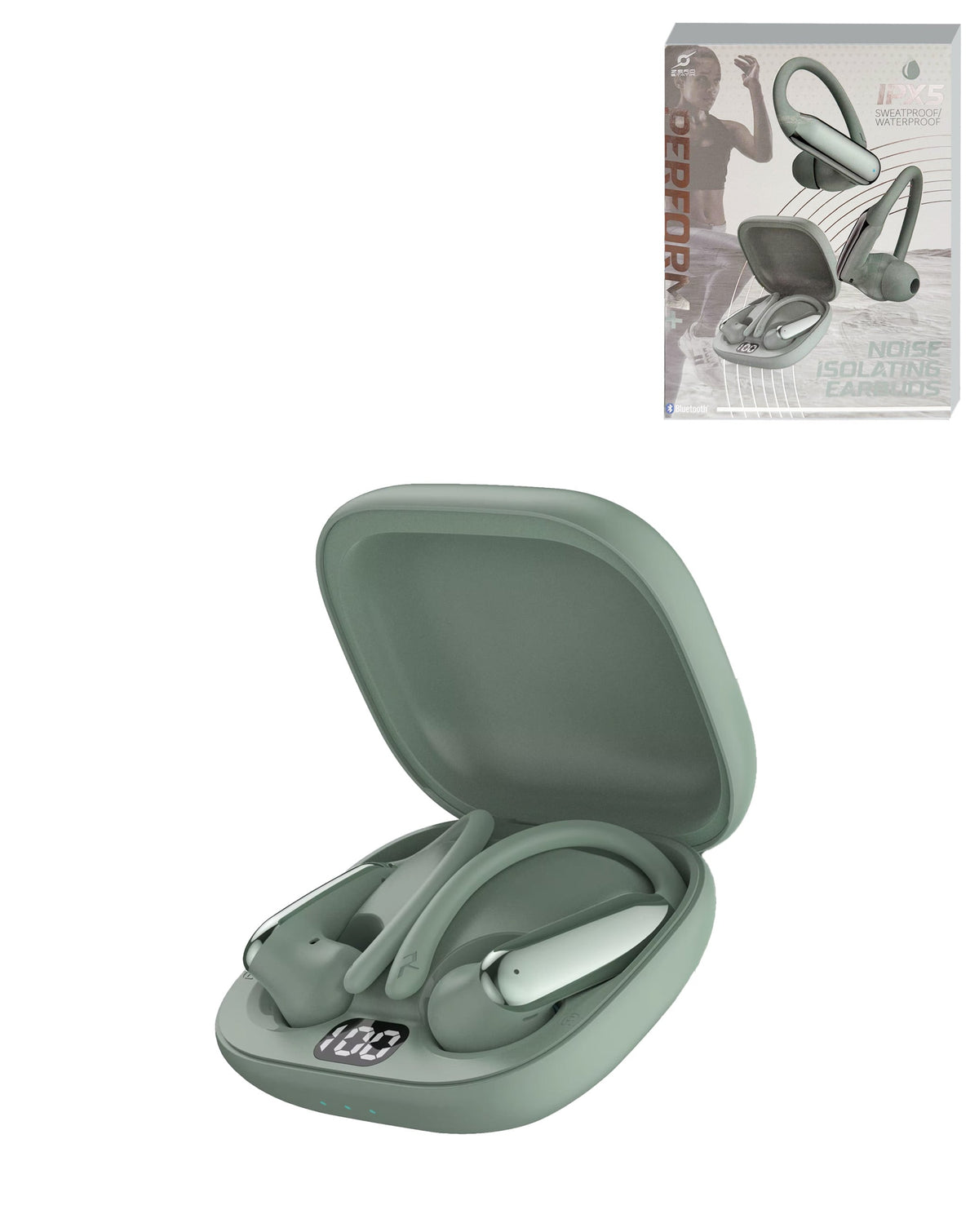 PERFORM+ Sport Wireless Earbuds — Mint