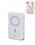 LDNIO PQ16 Magnetic Wireless Power Bank — 10,000mAh, White