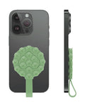Silicone Suction Phone Holder with Handle — Light Green