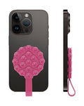 Silicone Suction Phone Holder with Handle — Pink