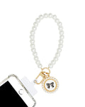 Pearl Rope Bracelet Phone Lanyard Wristbands — 0.4 ft, Colorful