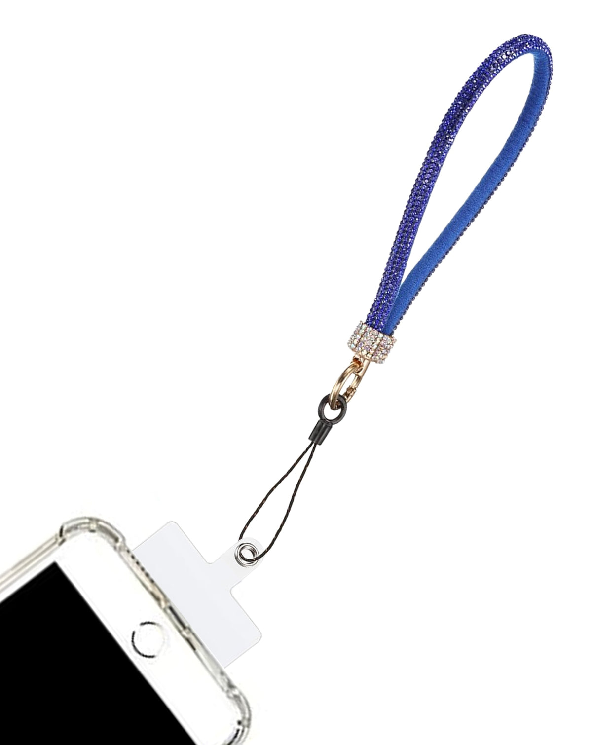 Diamond Bracelet Phone Lanyard Wristbands — 0.4 ft, Blue