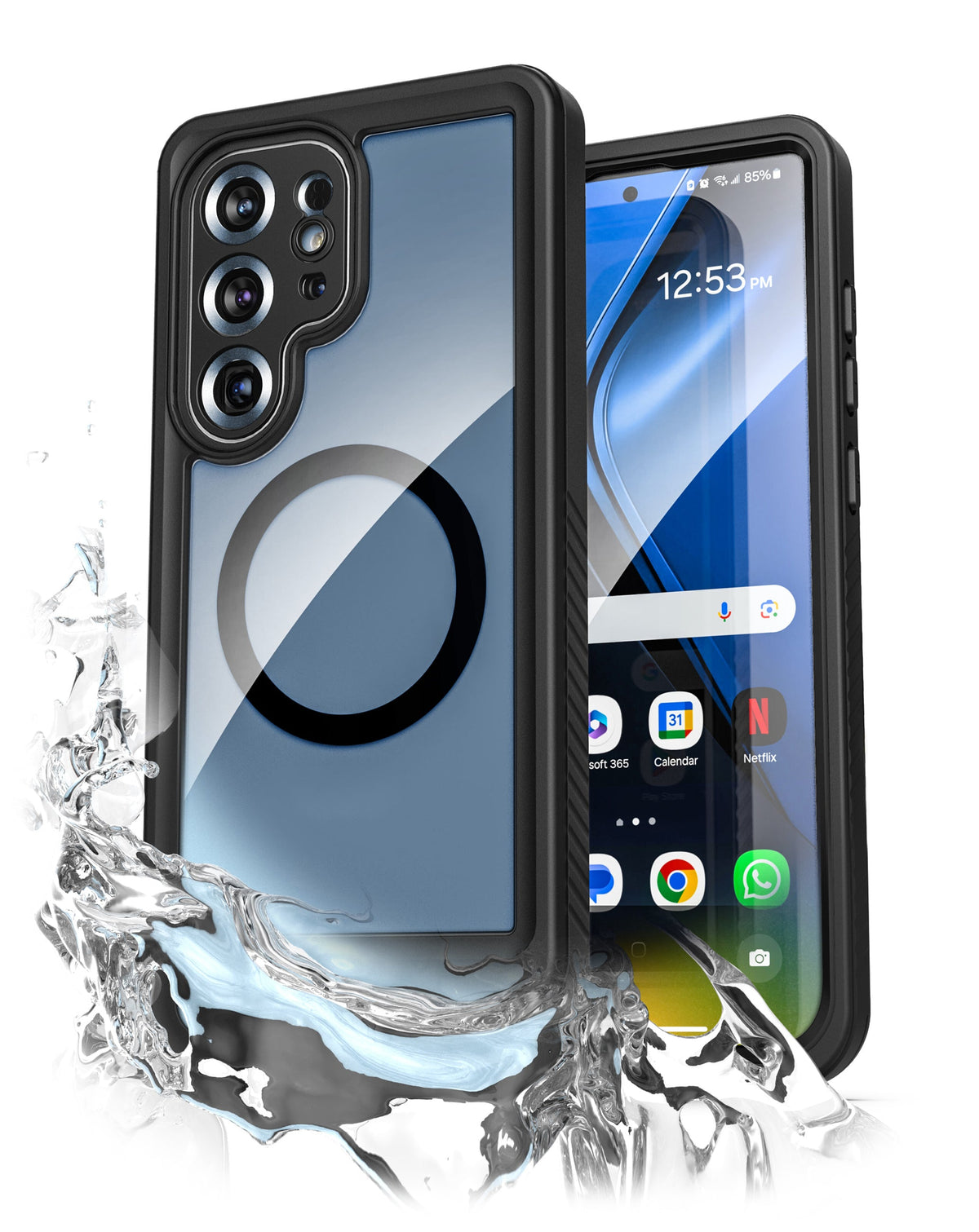 Galaxy S25 Ultra Redpepper FS Series Transparent Waterproof Hybrid Case