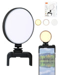 LED Selfie Ring Light Clip — Black