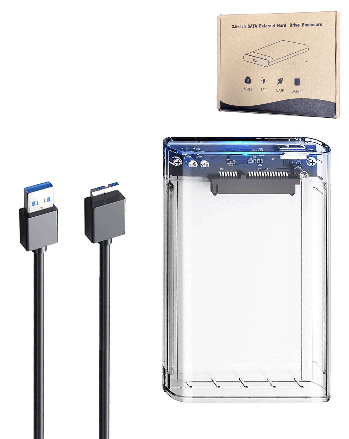 2.5" SATA Hard Drive Enclosure — USB 3.0