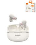 LDNIO T13 TWS Bluetooth Wireless Stereo Earbuds with Microphone — White
