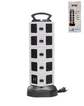 5-Layer Tower Power Strip — 18 AC Outlets, 2 USB + 2 USB-C Ports