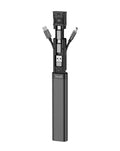 Budi 9-in-1 Travel Charging & Data Cable Kit — Black