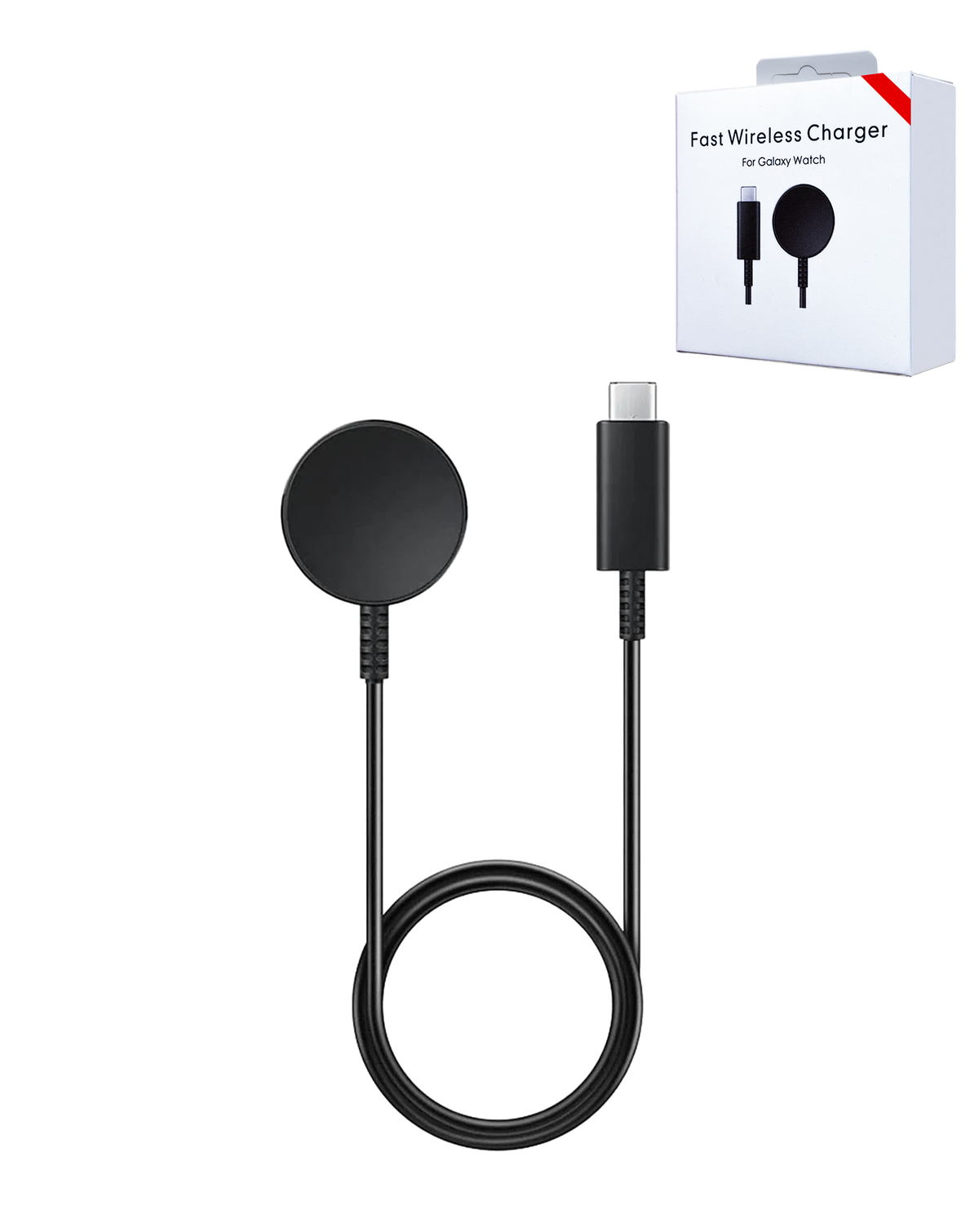 Fast Wireless USB-C Charger for Galaxy Watch Active / Active 2 / Watch 3 / 4 / 5