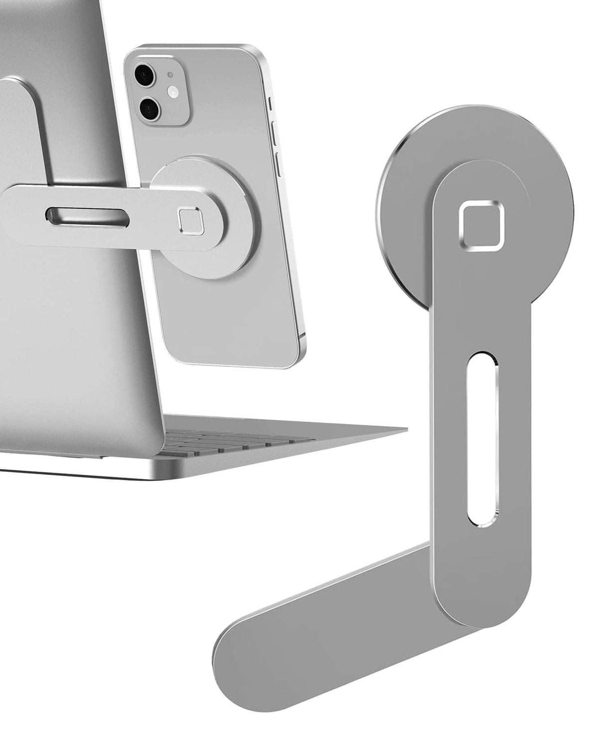 Aluminum Alloy Magnetic Phone Holder — Silver