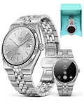 GloryFitPro Smart Watch with 1.32" AMOLED Display — Silver