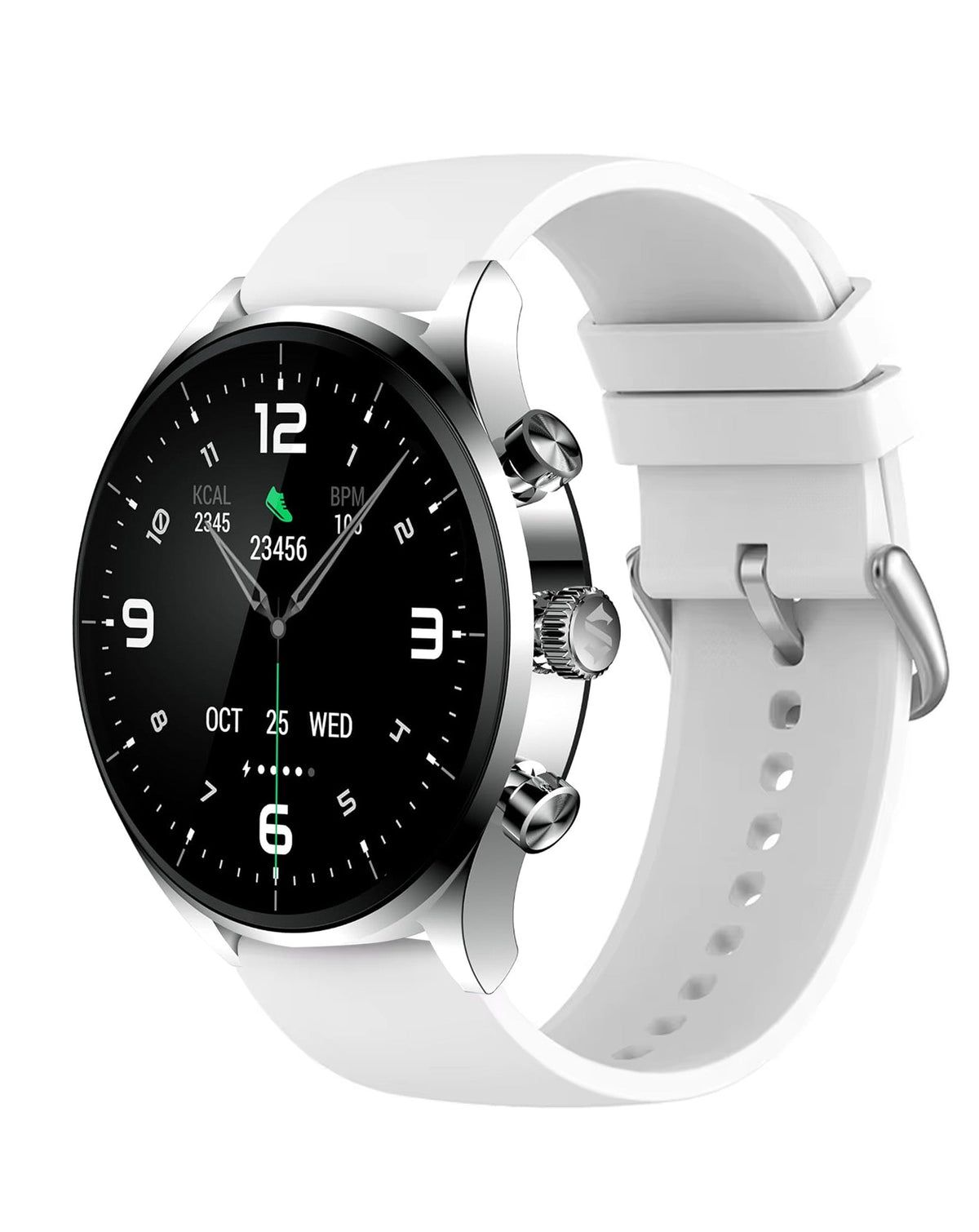 DaFit Smart Watch with 1.43" AMOLED Display — Silver